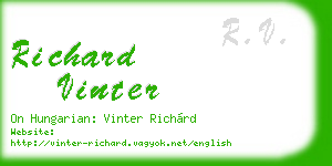 richard vinter business card